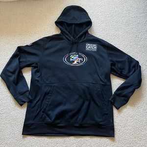 COPY - San Francisco 49ers Black Sideline Performance Crucial Catch Pullover Ho…